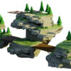 rocky game side 3d environment