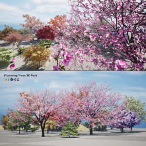 Flowering Trees 3d Pack