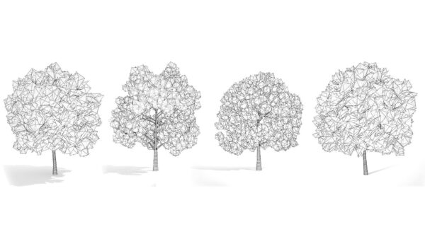 Game Ready Plane Trees with free tutorial 01