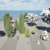 Conifer Trees 3D Pack_High Qality