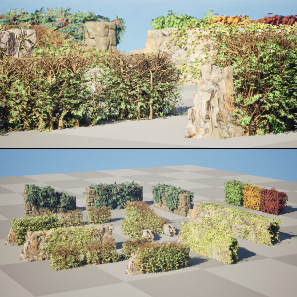 UK Hedgerow 3D Collection