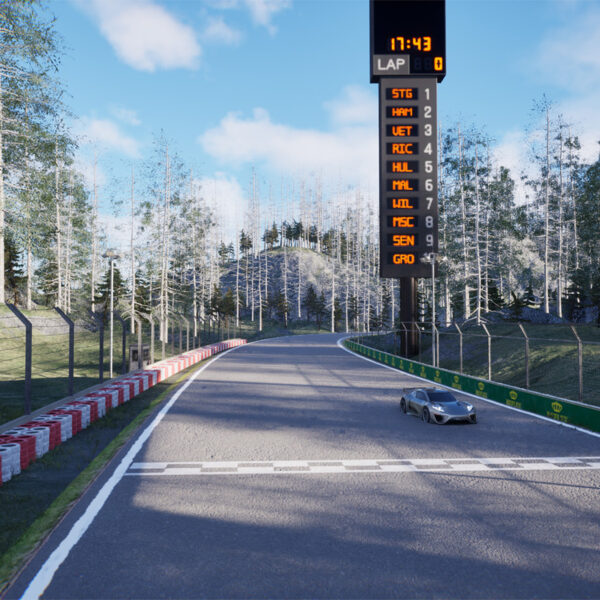 Realistic Epic Mountain car race track environment