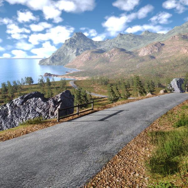 Coastal Mountain Range Environment