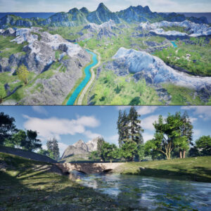 Riverlands & Badlands UE Game Environment