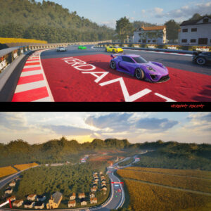 Realistic Verdant Ascent Race Track UE Environment