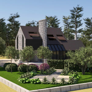 Modern Stone & Wood Luxury Villa with Pool ,full 3d scene Modern Stone & Wood Luxury Villa with Pool ,full 3d scene