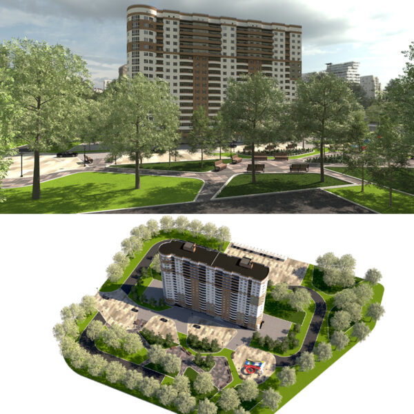 Premium Residential Tower & Site (Archviz Ready)