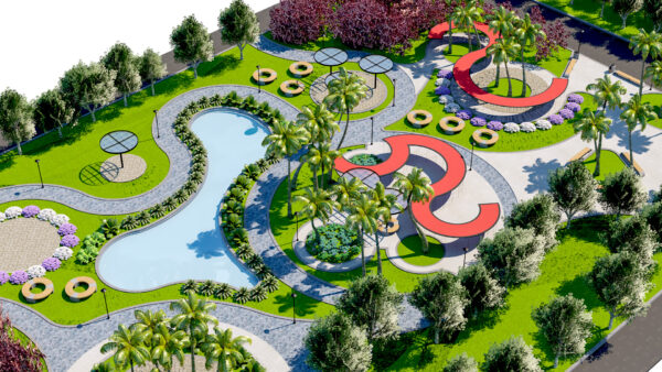 Modern Urban Modular Park & Garden Environment