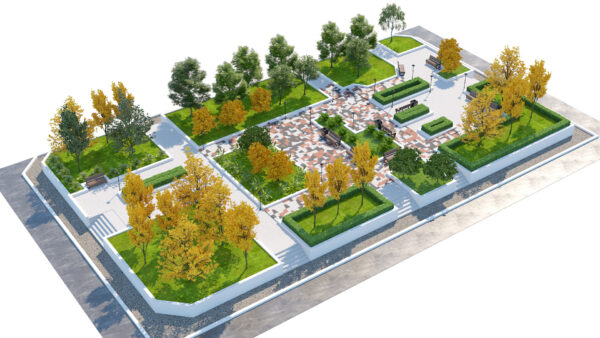 Modern Urban Modular Park & Garden Environment