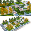 Modern Urban Modular Park & Garden Environment