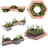 Hexagon Landscape Planter Seating 3D Model Hexagon Landscape Planter Seating 3D Model
