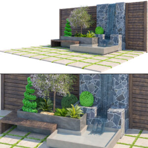 Modern Zen Garden Water Feature