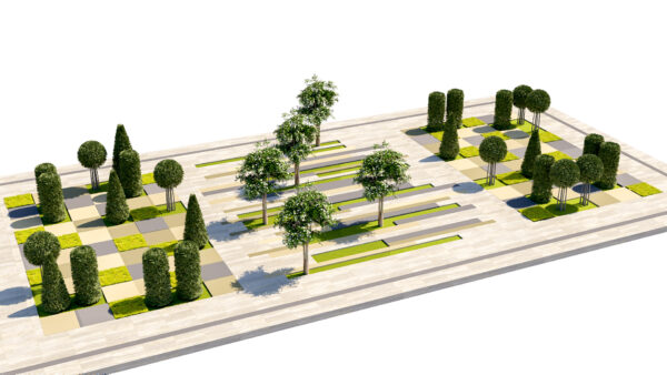 Minimalist Topiary Park Asset Minimalist Topiary Park Asset