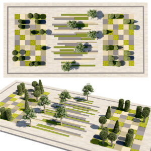 Minimalist Topiary Park Asset Minimalist Topiary Park Asset