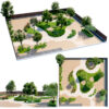 Modern Zen Garden & Urban Park Landscape