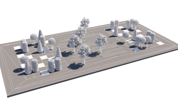 Minimalist Topiary Park Asset Minimalist Topiary Park Asset