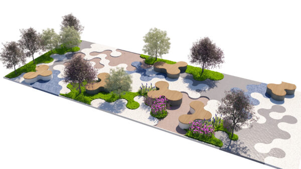 Biophilic Landscape Design 3D Model