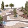 Modern Australian Desert Garden & Xeriscape 3d model Modern Australian Desert Garden & Xeriscape 3d model