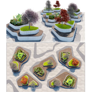 Parametric Park Bench Set