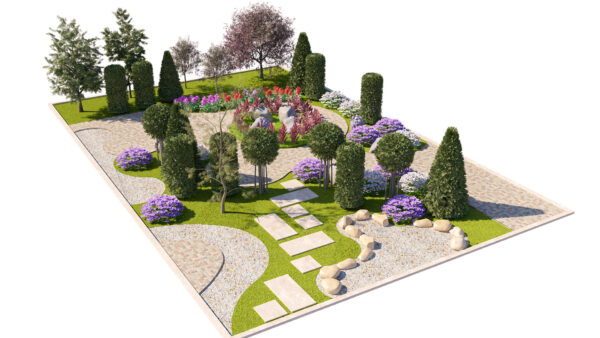 Modular Urban Garden Scene