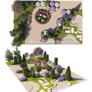 Modular Urban Garden Scene