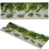 Modular Urban Plaza with Linear Park and Biophilic Seating Modular Urban Plaza with Linear Park and Biophilic Seating