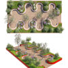 Luxury Residential Bench Landscape Garden Module