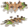 Biophilic Modern Public Space Wave Bench and Landscape Asset Biophilic Modern Public Space Wave Bench and Landscape Asset