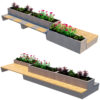 Urban Planter Benches 3D Asset Pack