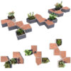 Urban Planter Benches 3D Asset Pack