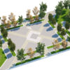 8 Complete Scenes, Outdoor Park Plaza and Garden 3D Pack
