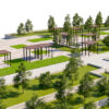 8 Complete Scenes, Outdoor Park Plaza and Garden 3D Pack