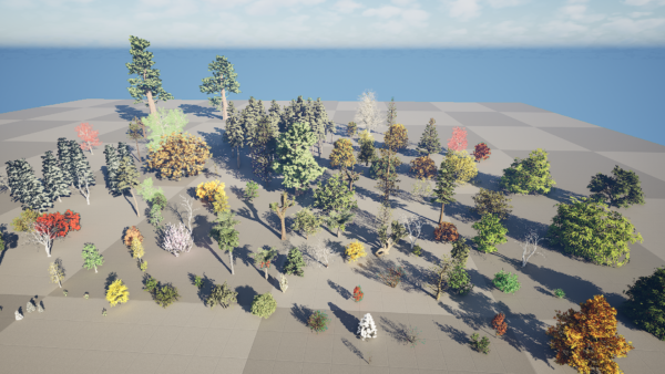 North American Trees Mega 3D Collection