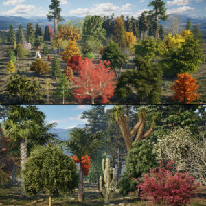 North American Trees Mega 3D Collection