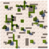 Modular Paved Pedestrian Square 3D Model