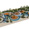 Modern Waterfront Park Landscape Asset