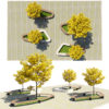 Contemporary Garden Bench & Tree Enclosure Collection